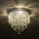 Cheyan 5-Light 11" Crystal Chandelier Ceiling Light Fixture with Flush Mount