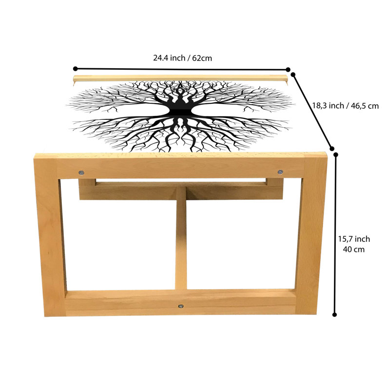 Jancarlo Sled Coffee Table, 62cm H x 46cm W x 40cm D