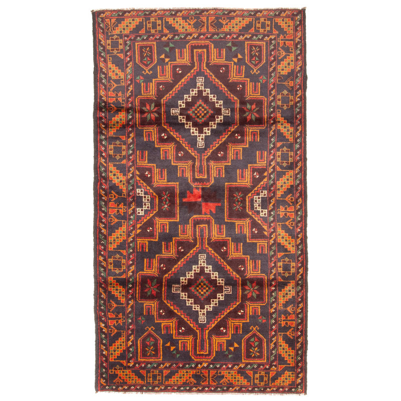 Tapis noir Zane 3 pi 7 po x 6 pi 7 po