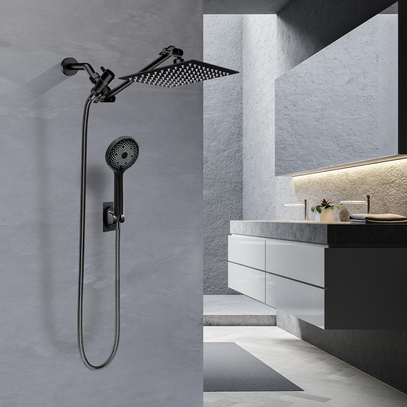 Pomme de douche à pluie double 1,75 GPM GPM