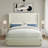 Tufted Upholstered Wingback Headboard, Solid Wood Head Board with Wood Legs, Adjustable Height Bed headboard from 47” to 63” Fabric Headboard in Modern Button Design, Beige-1708170158-1708170146