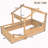 Twin Size Floor Bed with Guardrails and Roof-242507955-242507954