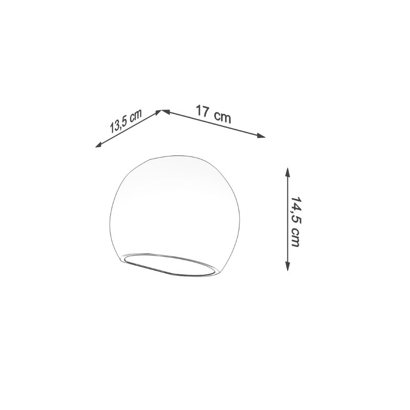 Ceramic Flush Mounted Sconce