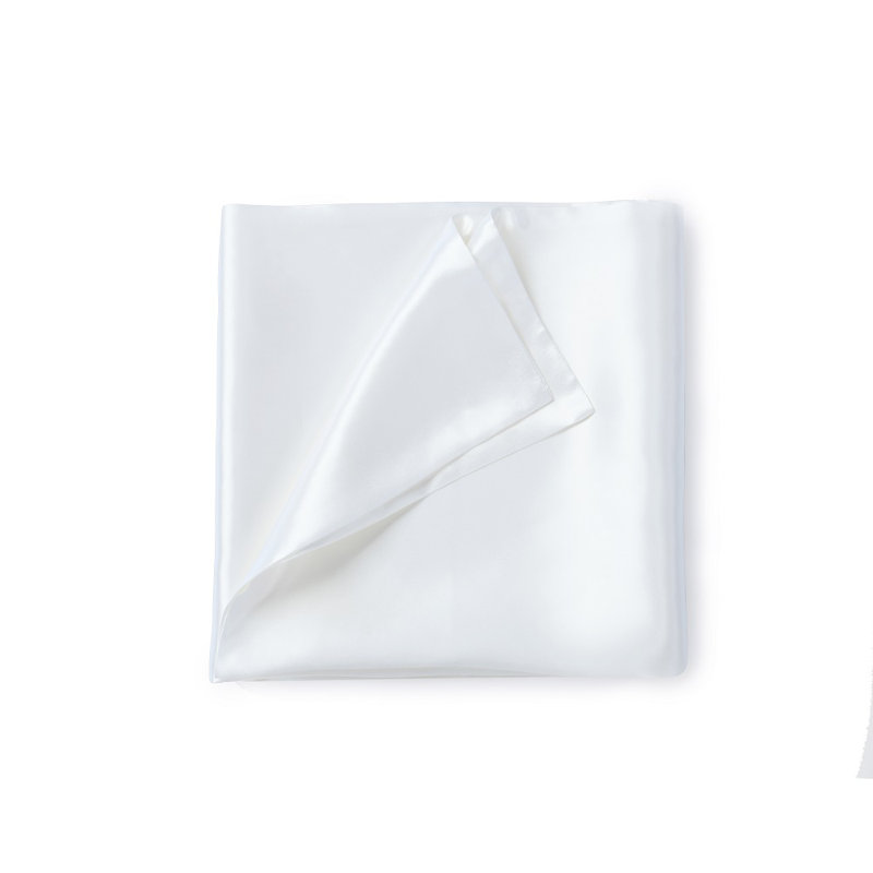 Taie d'oreiller en soie, Blanc