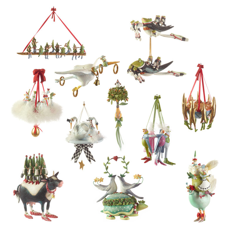 Patience Brewster 12 Days 12 Piece Ornament Set