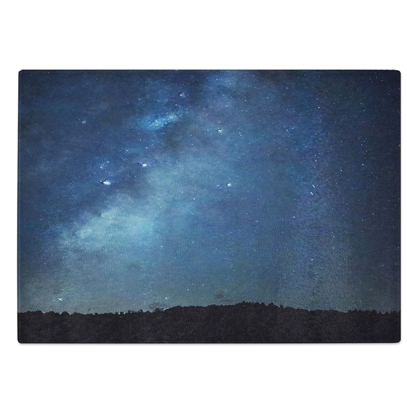 Tempered Glass Starry Starry Sky Chopping Board, 39 cm W x 28.5 cm L