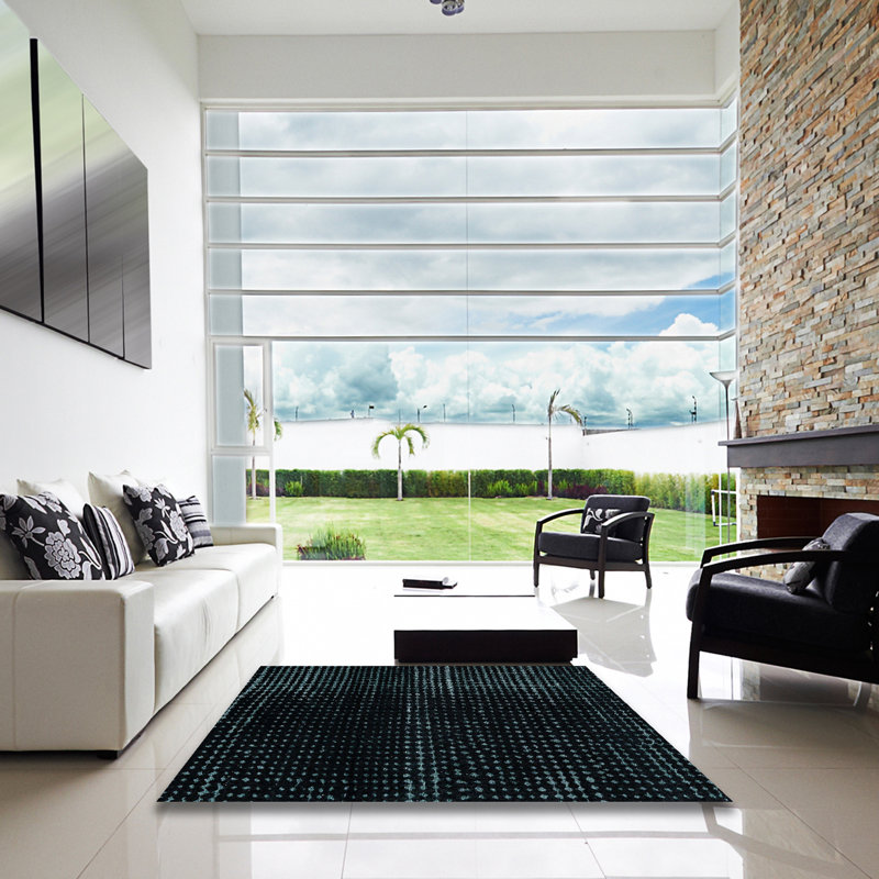 Tapis abstrait moderne 4392, Carré 6 pi