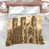 Brun foncé / beige clair