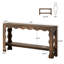 63" Console Table with Curved Legs, 2-Tier-1860609708