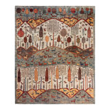 Tribal One-of-a-Kind Rectangle 7'10" X 9'7" Hand Knotted Area Rug