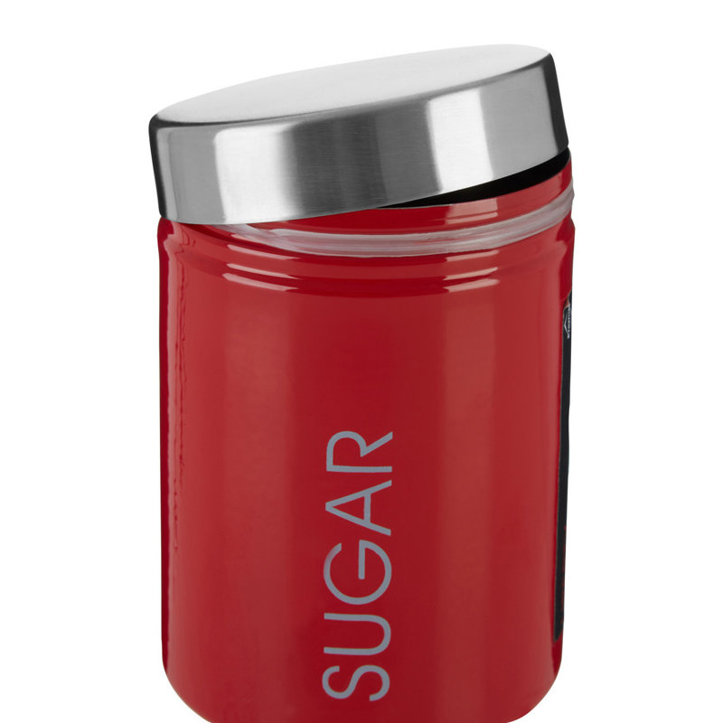 Metal Jar, Red
