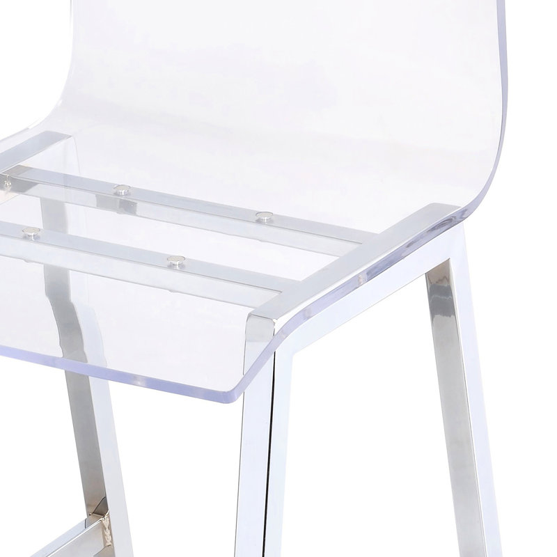 Acrylique transparent et chaises à hauteur de comptoir (de 2) - Idéal pour les bars à déjeuner