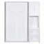 Lit escamotable mural simple avec bibliothèque, armoire supérieure, bureau extensible et rangement latéral, blanc-193125914