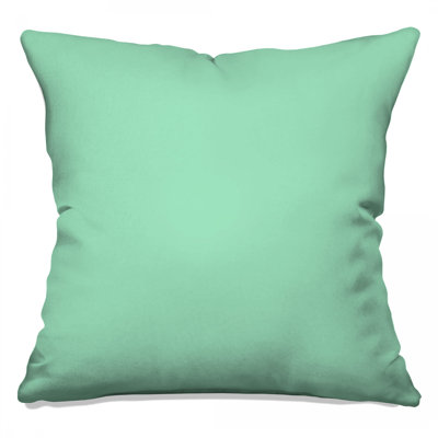 Solid Mint Green Double Sided Throw Pillows