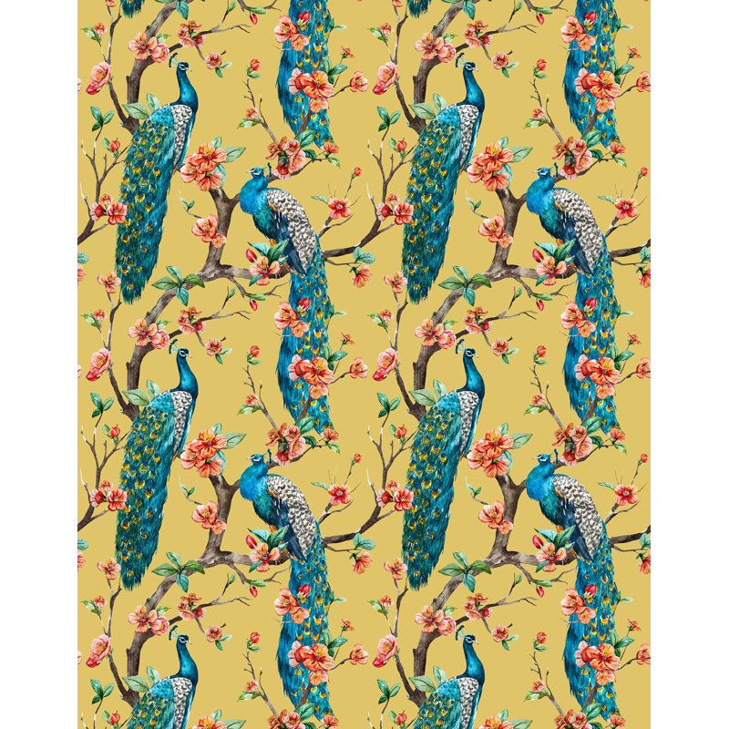 Veliandi 7m x 75cm Wallpaper Roll, Yellow