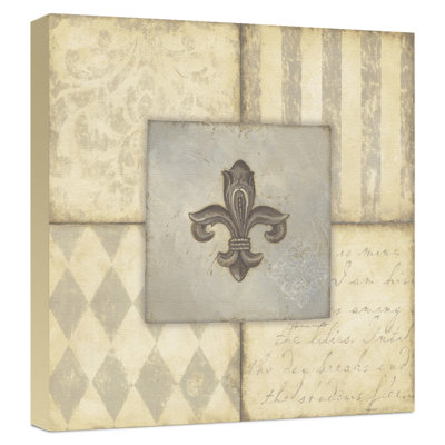 « fleur de lis ii », impression sur toile tendue