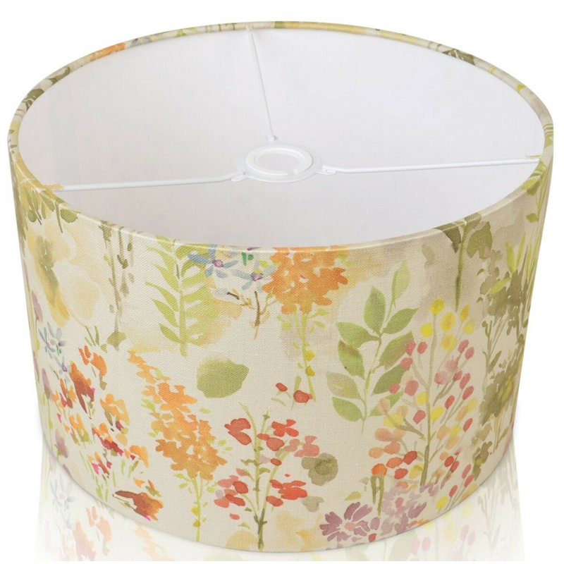 Cotton Drum Pendant Shade ( Screw On ), 20 cm H x 30 cm W x 30 cm D