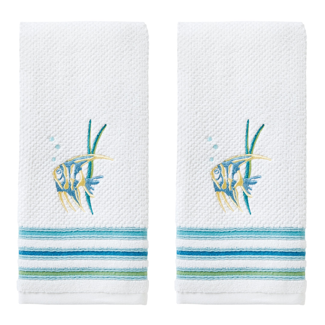 Hanshaw 2 Piece 100% Cotton Hand Towel Set (Set of 2) Rosecliff Heights