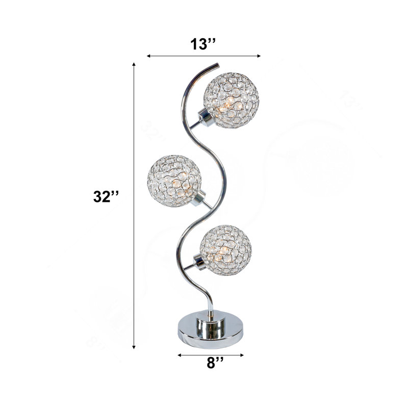 Lampe de table en cristal Elegant