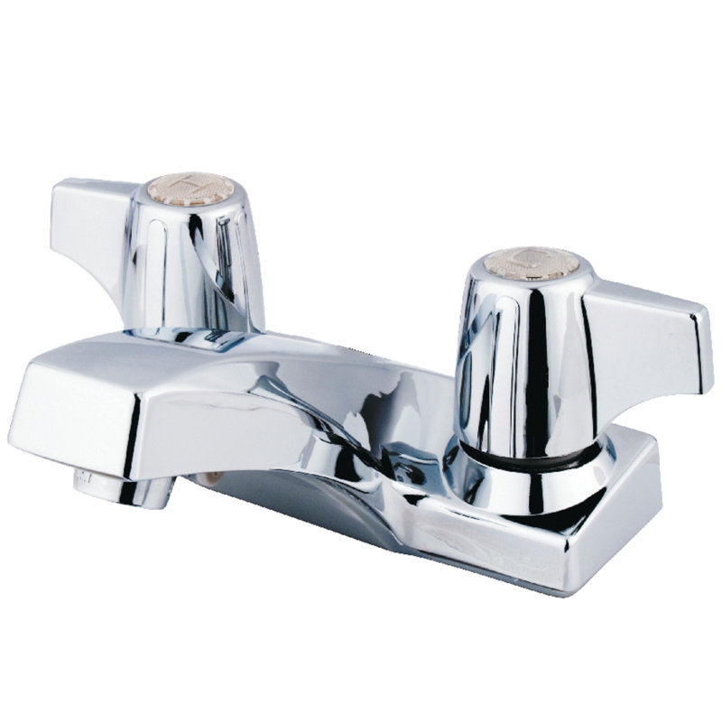 Kingston Brass Columbia Two-Handle Deck Mount 4" Centerset Bathroom Faucet, Not Included
