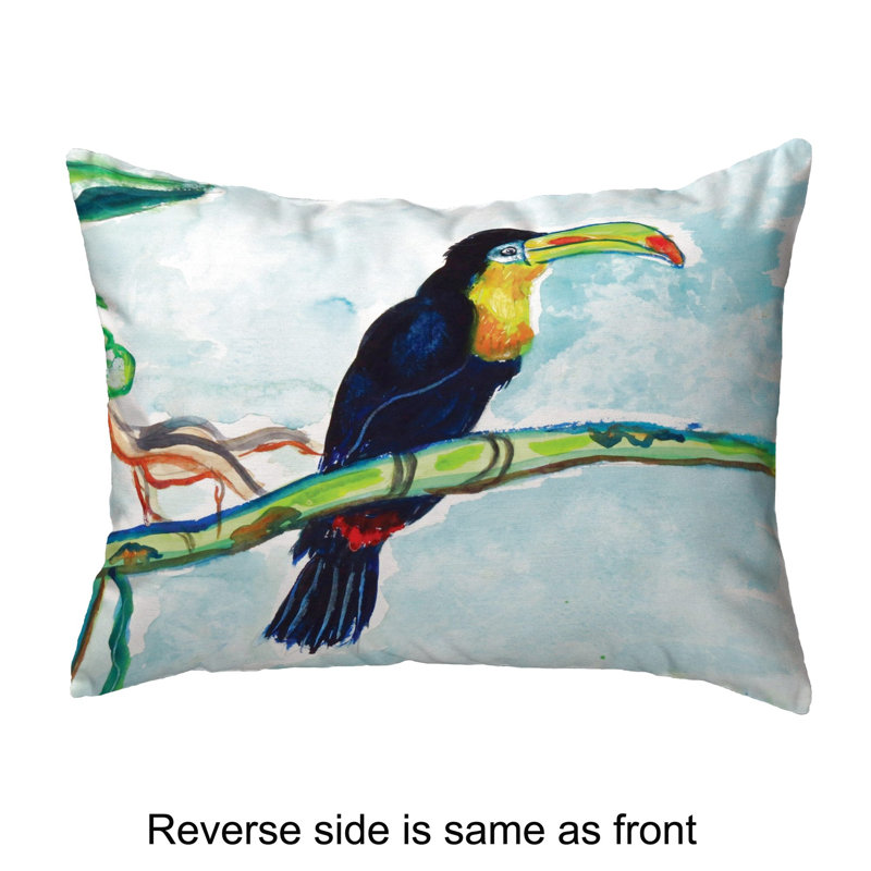  Coussin Toucan, H 11 po x l 14 po x P 5 po