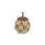 Harvest Glow Amber Check Pumpkin