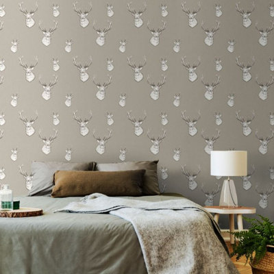 Elta Stag 10.05m x 53cm Matte Wallpaper Roll