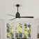 Karlena 52'' Mattte Flush Mount Indoor Ceiling Fan with Led Lights Kit and Remote Control