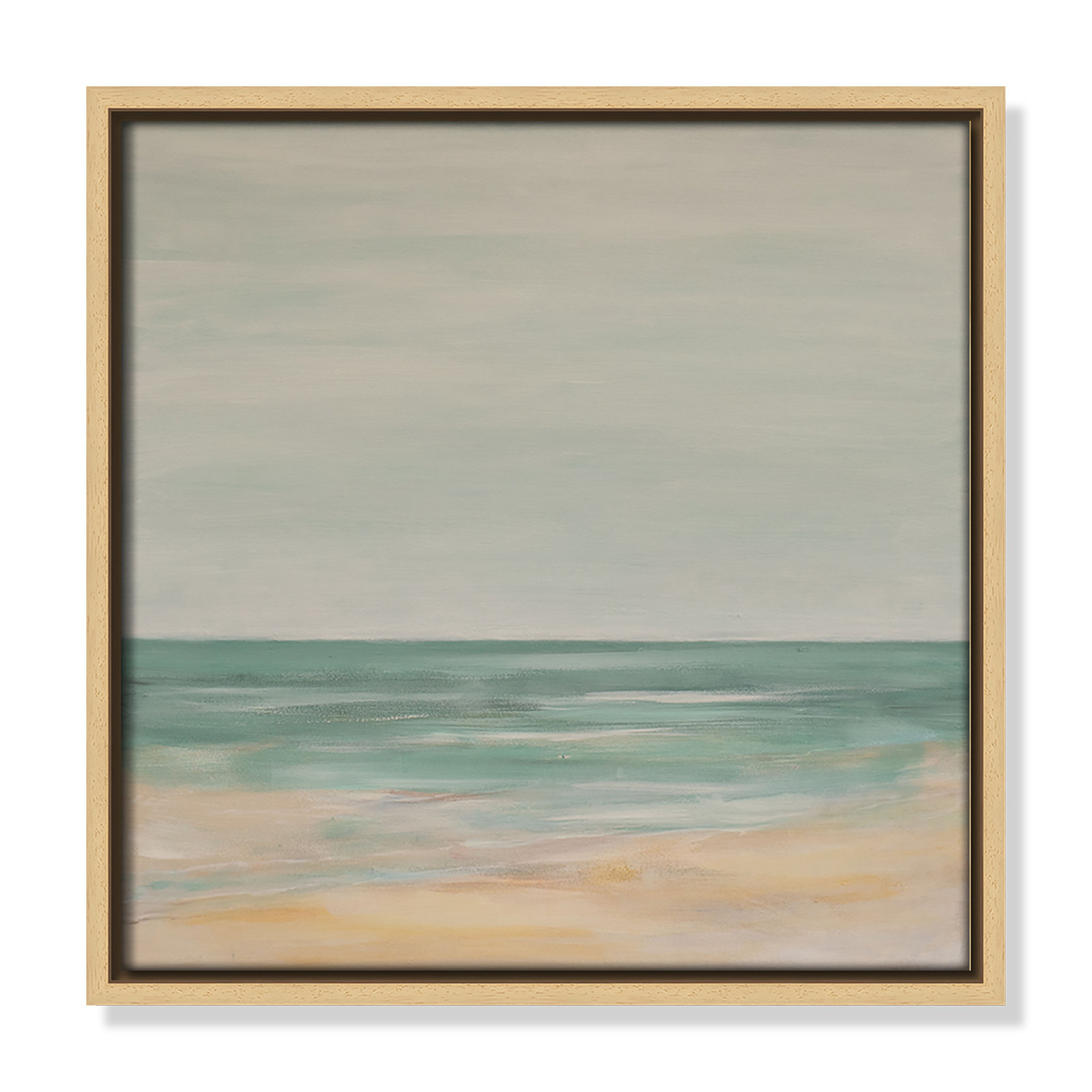 Horizon Print by S.H. Khan, 13.5" H x 13.5" W, Natural
