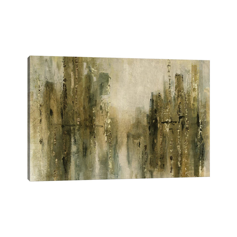 «Gold City Shine» par Carol Robinson, reproduction sur toile, Pas de tapis, Toile tendue, H 8 po x l 12 po x P 0,75 po
