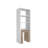 Melo 120 cm Modern Bookcase with 3-Piece Nesting Table Set-1149001597