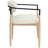 Riccio Performance Fabric Upholstered Dining Arm Chair-992955092-992955093