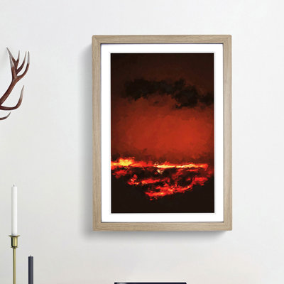 Clouds on Fire - Picture Frame Painting Print