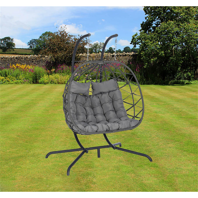 Fauteuil pour 2 personnes Varteres, Gris clair