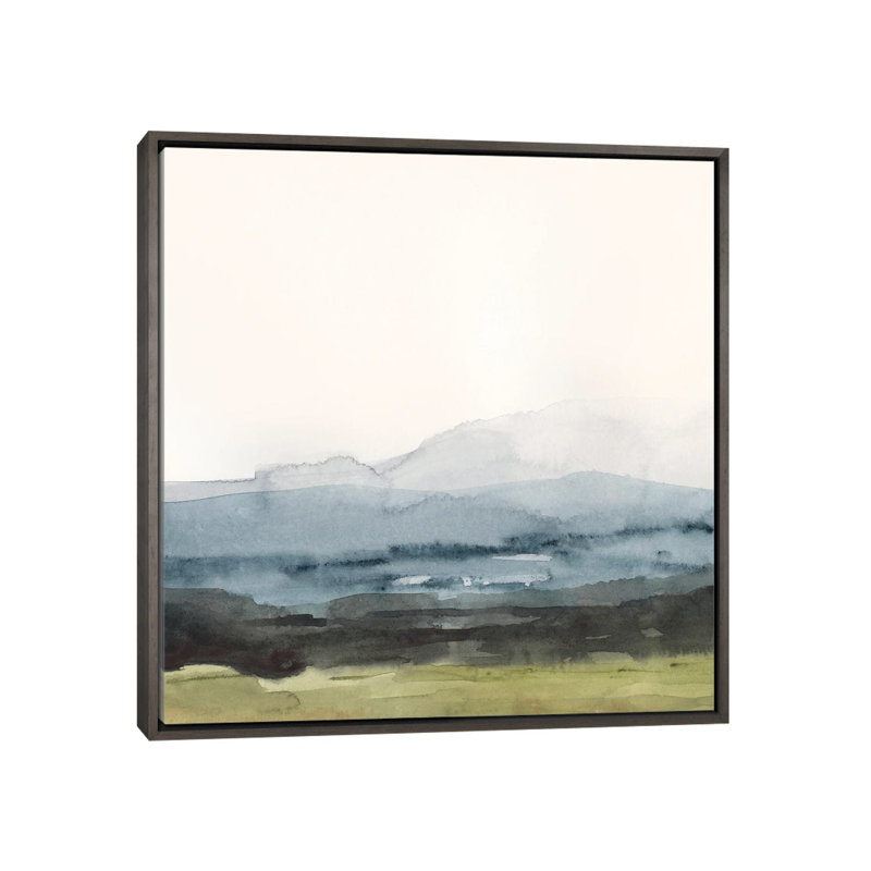 Blue Ridge Bound I - reproduction d'art murale - toile encadrée, Gris, H 37 po x l 37 po