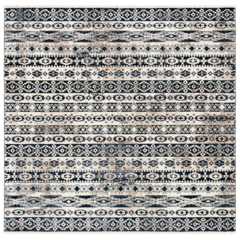 Walbridge 300 Performance Southwestern Rug, Square 6'7"