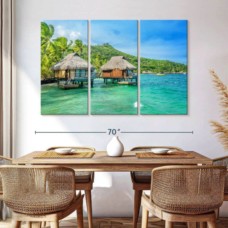 Gillard Bora Bora Beach House, 42" H x 65" W