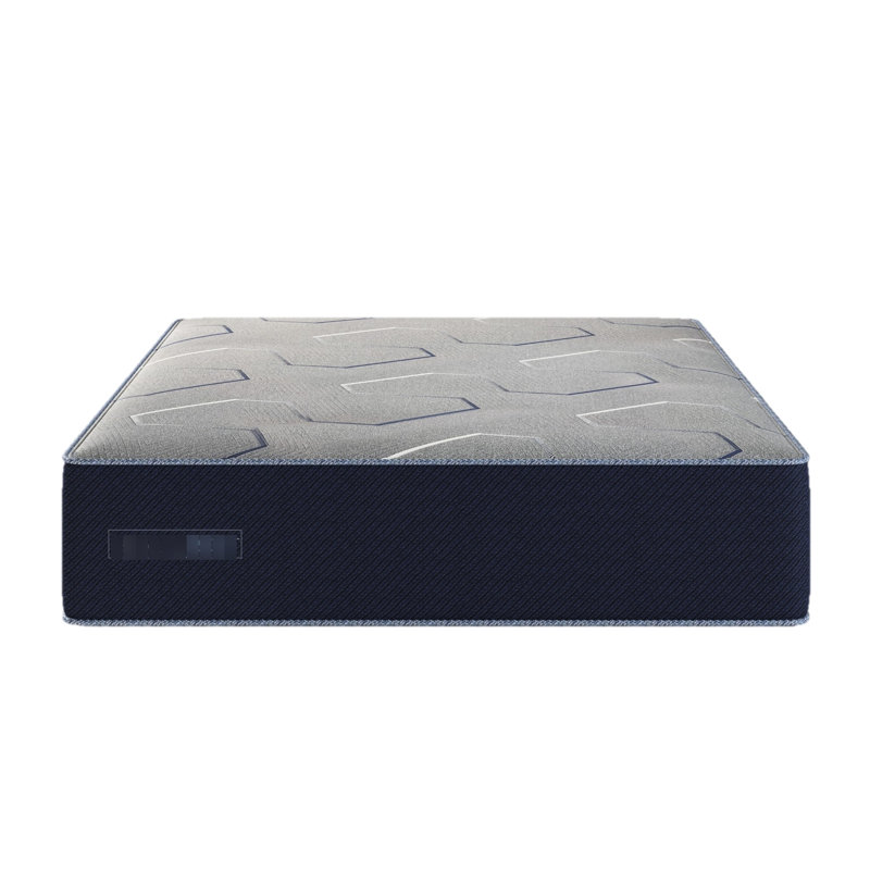 Matelas froid et ferme par lit simple avec mousse de gel à soulagement amélioré et confort de soutien bleu marine