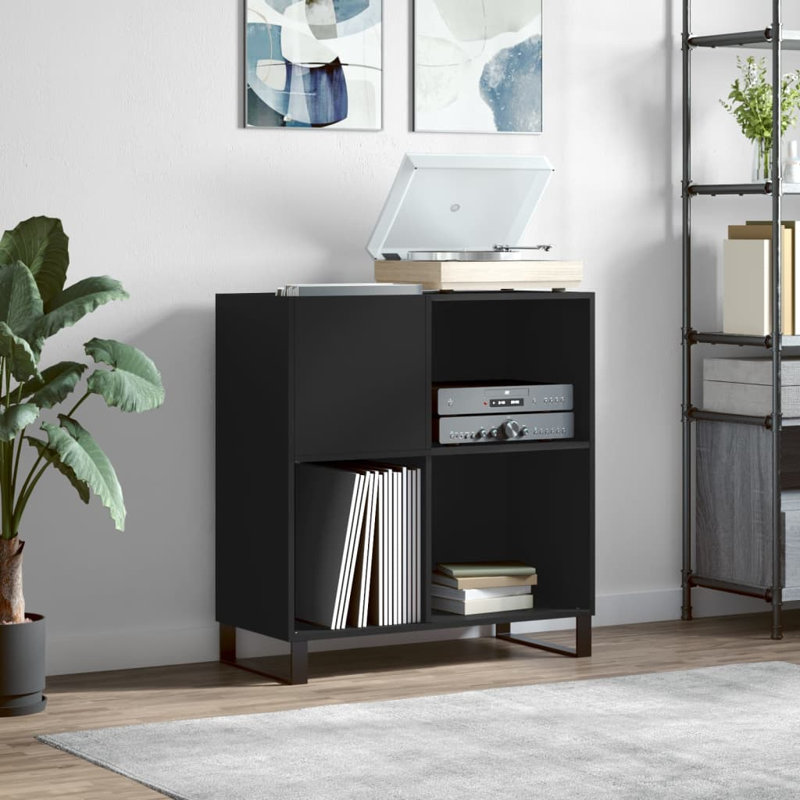 Mallaki 1 - Door Rectangle Accent Cabinet, Black