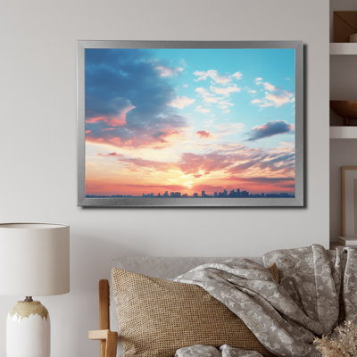 «Blue White Sky Harmony» sur impression sur toile