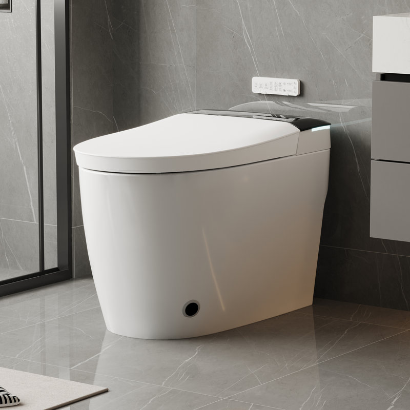 Smart Toilet With Air Freshener, Ambient Light, Auto Lid, Foot Sensor & Bidet