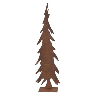 Rusty Metal Christmas Tree, 23"