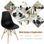 Chaise d'appoint moderne avec pieds en bois-560808907