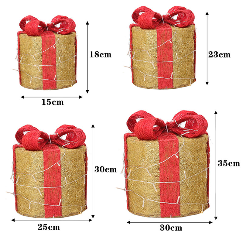 Christmas Decorative Accent, Gold/Red