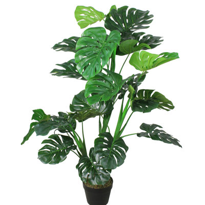 Plante artificielle verte 4 'en pot Monstera