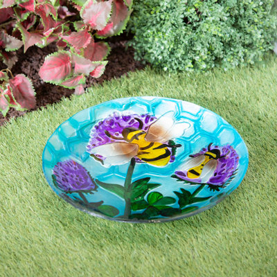 Mattawa Glass Birdbath