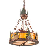 Rustic Lodge 3 - Light Chandelier