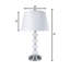 Ensemble de lampes standard argenté 11" Temples