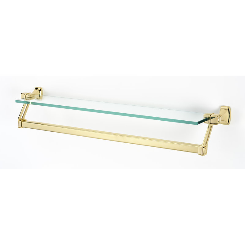 Wall Shelf, Polished Brass