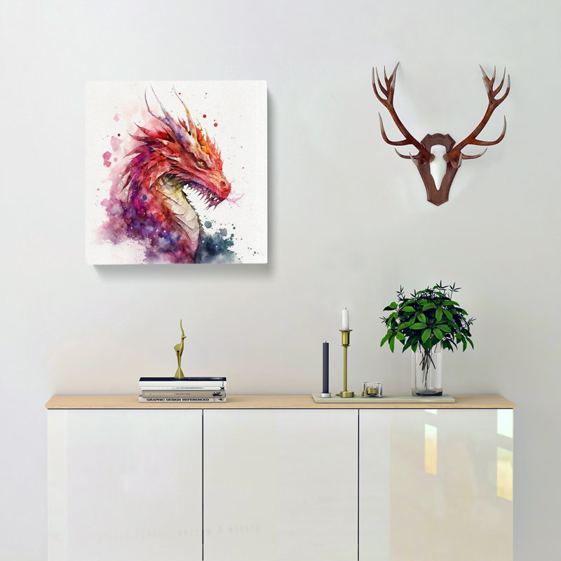 Dragon Watercolour No.1 - No Frame Print